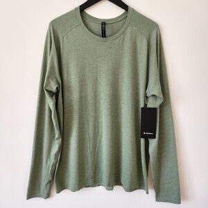 NWT LULULEMON SVBL/CEDG Green Metal Vent Tech LS 2.0 Top Shirt Men's XXL
